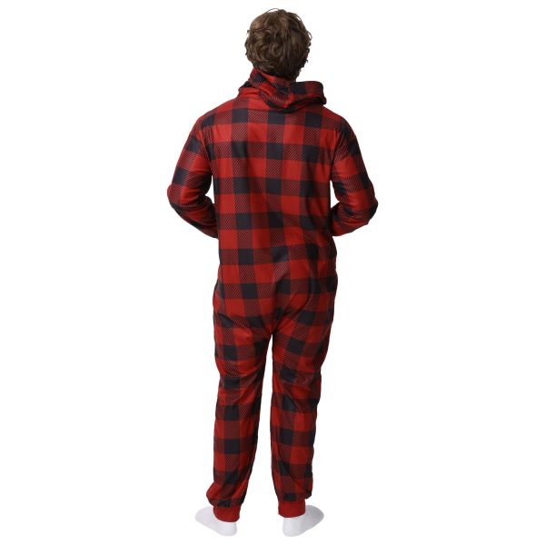 Oklahoma Sooners NCAA Plaid One Piece Pajamas For Cheap - Image 2